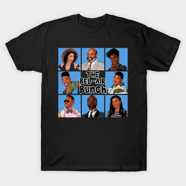 The Bel-Air Bunch T-Shirt by scribblejuice